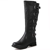 Women's Quilted Knee High Fashion Boots Strappy Boots For Women