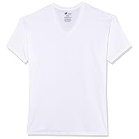 Hanes Men's Classic V-Neck T-Shirt 100% Cotton 6 Packs - White-6pack 2X-Large