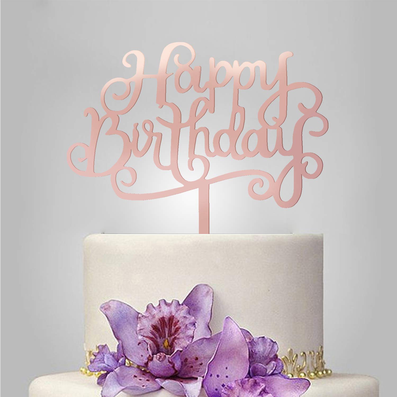 Gold Plated Cake Topper - HAPPY BIRTHDAY | Bake Group