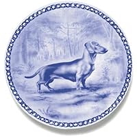 Dachshund Shorthaired Dog Porcelain Plate For all Dog Lovers Size 7.61 inches