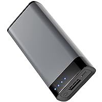 TALK WORKS Portable Charger - Fast Charging Power Bank Compatible with iPhone 13/Pro/Pro Max, 14/Plus/Pro/Pro Max, 12, 11, XR, XS, X, 8, 7, 6, SE, iPad, Android - External Cell Phone Backup (Grey)