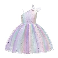 Oddler Kids Girls Prints Sleeveless Party Hoilday Photography Costome Court Tulle Christmas Dresses for Toddler