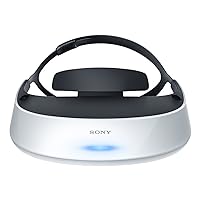 Sony HMZ-T2 Video Glasses, 3D viewer (2-OLED Display, Virtual 5.1 Surround Sound) White