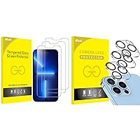 JETech iPhone 13 Pro Screen Protector and Camera Lens Protector Bundle