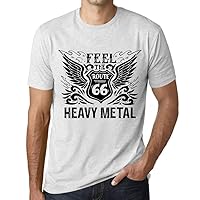 Men's Graphic T-Shirt Feel The Heavy Metal Eco-Friendly Limited Edition Short Sleeve Tee-Shirt Vintage Birthday