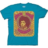 Ripple Junction Jimi Hendrix Psychedelic Poster Musician Adult T-Shirt Officially Licensed