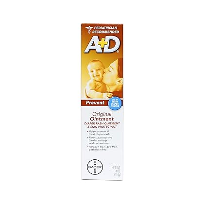 A & D Diaper Rash Ointment 4 oz. (Pack of 2)