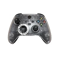 Clear Transparent Custom Wireless Controller Compatible with Xbox Series X/S, Xbox One, Xbox One S and Windows 10