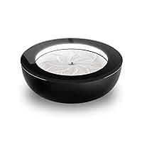 Drift Sandscape, Kinetic Sand, Perpetual Motion Machine, Zen Garden, Meditation Accessories, Decorative Sandscape, Bluetooth, iOS, Android, by Homedics (16 Inch (Small), Black)