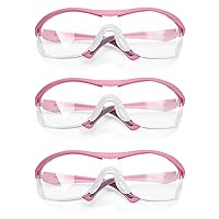 WORKPRO 3 pack Safety Glasses Z87.1 Anti Fog Eye Protection Safety Goggles Ideal for Lab Travel Dental Carpentry Construction