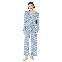 Women's Bella Printed Petite Long Sleeve Top & Pant Pajama Set
