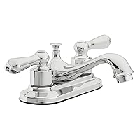 Aqua Vista 15-B42WTSP-CP-AV Bathroom Sink Faucet, Watersense Certified, Polished Chrome Two Handle