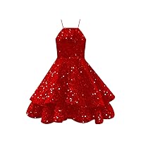 Sequins Homecoming Dresses for Teens 2023 Sparkly Short Tiered Spaghetti Strap Prom Dress Backless Cocktail Gown