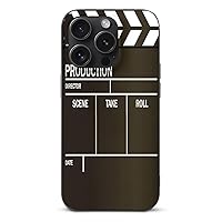 Movie Clapper Board TPU Phone Case Compatible with iPhone 15 Pro Slim Protective Cover Cases