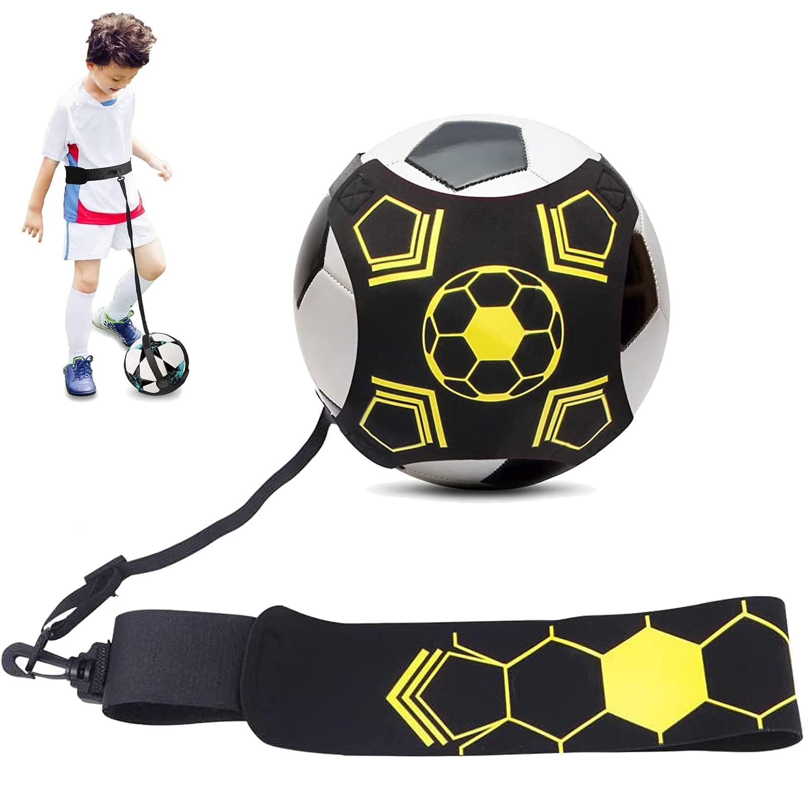 サッカートレーニングベルト サッカーキックトレーナー 練習キット ファミリースポーツ ボール自主練用 調節可能 トレーニングベルト 通販 