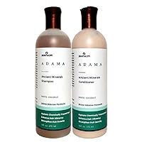 Adama Minerals Shampoo and Conditioner Set 16 oz (White Coconut)