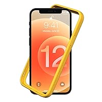 RhinoShield Bumper Case Compatible with [iPhone 12 Pro Max] | CrashGuard NX - Shock Absorbent Slim Design Protective Cover 3.5M / 11ft Drop Protection - Yellow