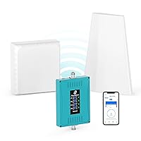Cell Phone Signal Booster for Home Office Basement,Boosts 5G 4G LTE & 3G Signals,Supports Verizon, AT&T, T-Mobile & More on Band 2 4 5 12 13 17 | FCC Approved