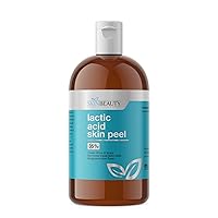 LACTIC Acid 35% Skin Chemical Peel- Alpha Hydroxy (AHA) For Acne, Skin Brightening, Wrinkles, Dry Skin, Age Spots, Uneven Skin Tone, Melasma & More (from Skin Beauty Solutions) (8oz/240ml)