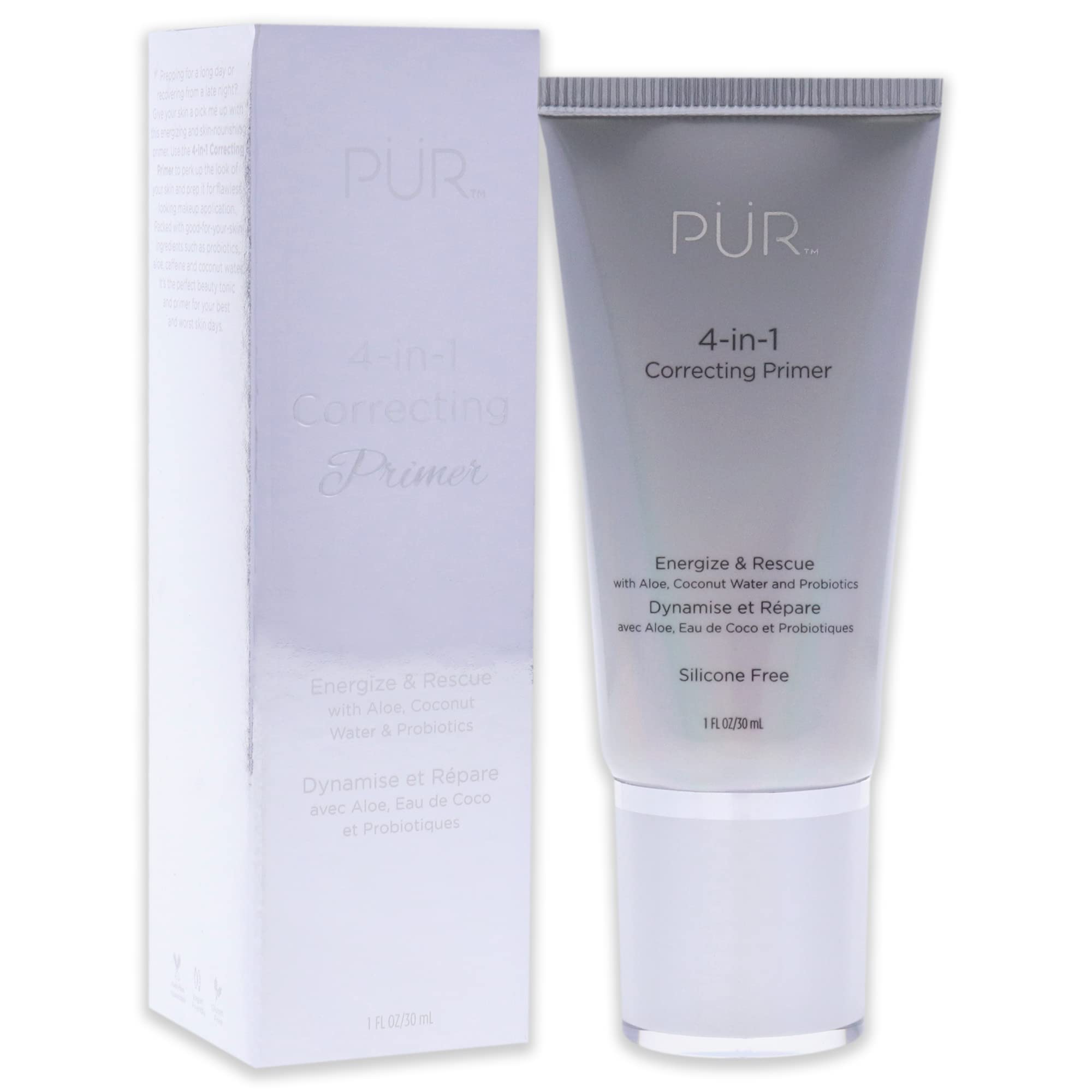 PÜR 4-in-1 Correcting Primer, Pore Reducer, Makeup Primer, Redness Reducer, Cruelty-Free, Lightweight Formula, Vegan Friendly