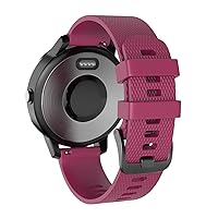 Replacement Silicone Official Strap for Samsung Galaxy Watch4 Classic 46 42mm/Watch 4 44 40mm Sport Band Wristband Bracelet Belt (Color : Fuchsia 1, Size : Classic 42mm)