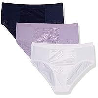 Warner's Women's Blissful Benefits Tummy-Smoothing Comfort Microfiber Hipster 3-Pack Ru5023w