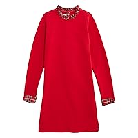 vineyard vines One Size Girls' Tartan Ruffle Sweatshirt Dress