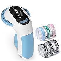 Embossing Label Maker Machine with Tapes, 3D Embossed Label Printer Writer with 6 Rolls, A Retro Handheld Embossing Label, Easy to Use for Office Home Organization and DIY, Bule