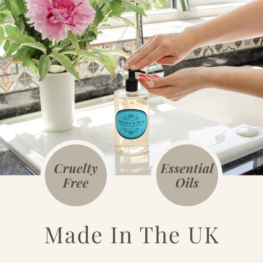 Naturally European Freesia & Pear Luxury Hand Wash, Cleanse & Moisturise 500ml