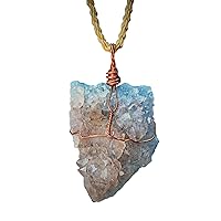 Handcrafted Elegance: Luxurious Smokey Amethyst Crystal Pendant by Crystals Finder Company - Perfect Self-Care Gift for All Genders