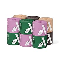 Amazon Aware 100% 3-ply Bamboo Toilet Paper, 12 Rolls, FSC Certified, 350 Sheets, 4200 Count, Pack of 12, Unscented, Plastic-Free