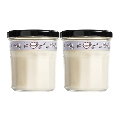 Mrs. Meyer's Clean Day Scented Soy Aromatherapy Candle, 35 Hour Burn Time, Made with Soy Wax, Lavender, 7.2 oz- Pack of 2