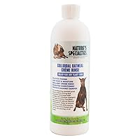 Nature's Specialties Colloidal Oatmeal Creme Rinse Ultra Concentrated Conditioner for Pets, Makes up to 3 Gallons, Relief for Dry Flaky Skin, Made in USA, 16 oz