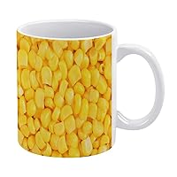 Canned Corn Funny Coffee Mug with Handle Ceramic Diner Drink Cup for Coco Milk Tea Or Water Personalized Gift 11OZ