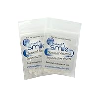 Billy Bob Replacement Thermal Adhesive Fitting Beads for Fake Teeth Package of 2