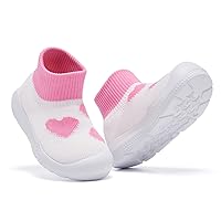 MORENDL Baby Sock Shoes Toddler Walking Shoes Infant Slippers Boys & Girls Non-Slip Sneakers