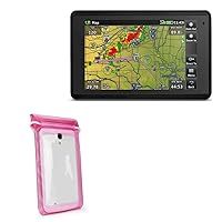 BoxWave Case for Garmin Aera 660 (Case by BoxWave) - AquaProof Pouch, Triple Sealed Waterproof Carrying Pouch Lanyard for Garmin Aera 660 - Pink
