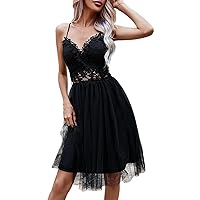 Work Dresses for Women Office European and American New Temperament Sexy Suspender Mesh Party Short Sleeves Midi