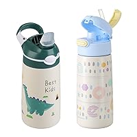 Insulated Kids Water Bottle for School, BPA Free Metal Water Bottle Dish Washer Safe