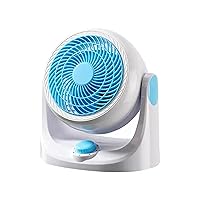 JUBANGLIAN Portable Small Air Circulating Fan 6 inch 3 Speeds Quiet Turbo Fan Strong Air Cooler With 1.6m Power Cord for Office Table Bedroom Kitchen
