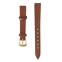 ZJchao Watch Band, Unisex Universal Pin Buckle Watch Strap 12mm to 22mm Optional Wide PU Leather Replacement Watch Straps Accessory Brown for Men Women
