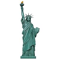Beistle 5' Jointed Statue of Liberty, Paper Patriotic Cutout for USA Theme July 4th Celebrations, Political Events, New York City Party Decorations, Made in USA Since 1900