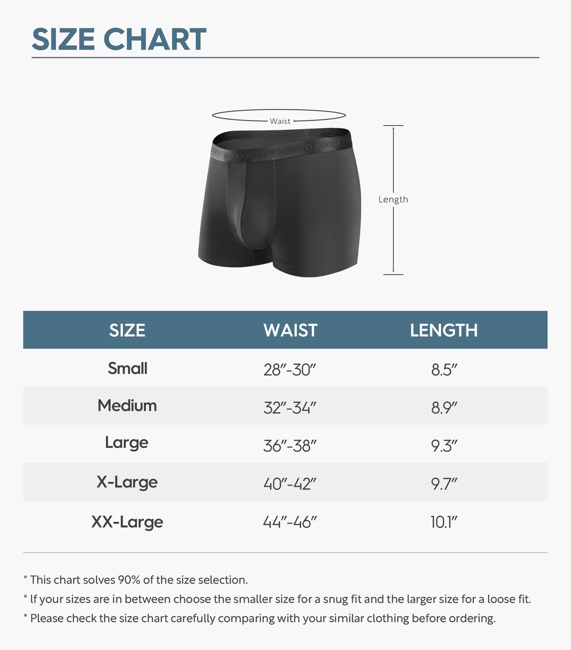 DAVID ARCHY Men's Underwear Ultra Soft Micro Modal Moisture-Wicking Boxer Briefs or Trunks for Men, 3 or 4 Packs