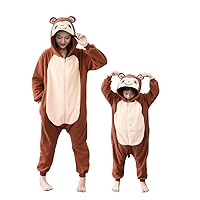 Unisex Adult Onesie Pajamas, Polar fleece Role Playing Animal One Piece Halloween Costume Pajamas Home Clothing