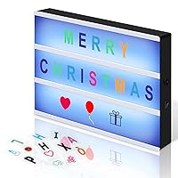 Pink Cinema Light Box with 312 Letters, Emojis & 3 Markers - Led Light Box  sign for Home & Pink Room Decor - Premium Light Up Letter Board - Best Gift