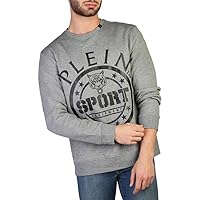 Sleek Gray Long-Sleeved Men's Sweatshirt