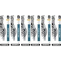 Zebra G-301 Stainless Steel Pen JK-Refill, Medium Point, 0.7mm, Black Ink, 2-Count (6 Pack)