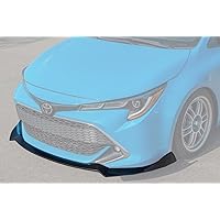 Replacement for 2019-Present Toyota Corolla Hatchback | Performance Style ABS Plastic - Primer Black Front Bumper Lower Lip Spoiler Ground Effects