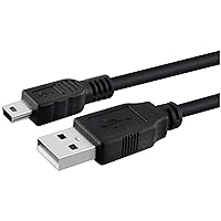 6ft PS3 Controller Charger Cable - Magnetic Ring Mini USB Data Charging Cord for PS Move Playstation 3 Wireless Controller, Digital Camera, TI84 Plus CE