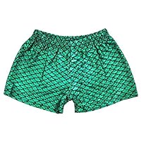 Laser Green Shorts for Dance/Gymnastic/Swimming Girls
